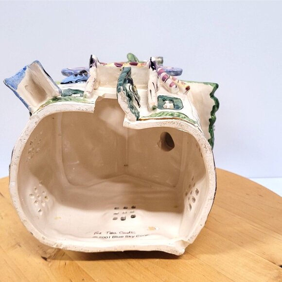 Blue Sky Clayworks Candy Shop Tea Light House 2001 Heather Goldminc Vintage - Picture 8 of 10